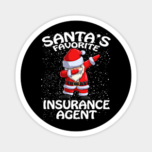 Santas Favorite Insurance Agent Christmas Magnet